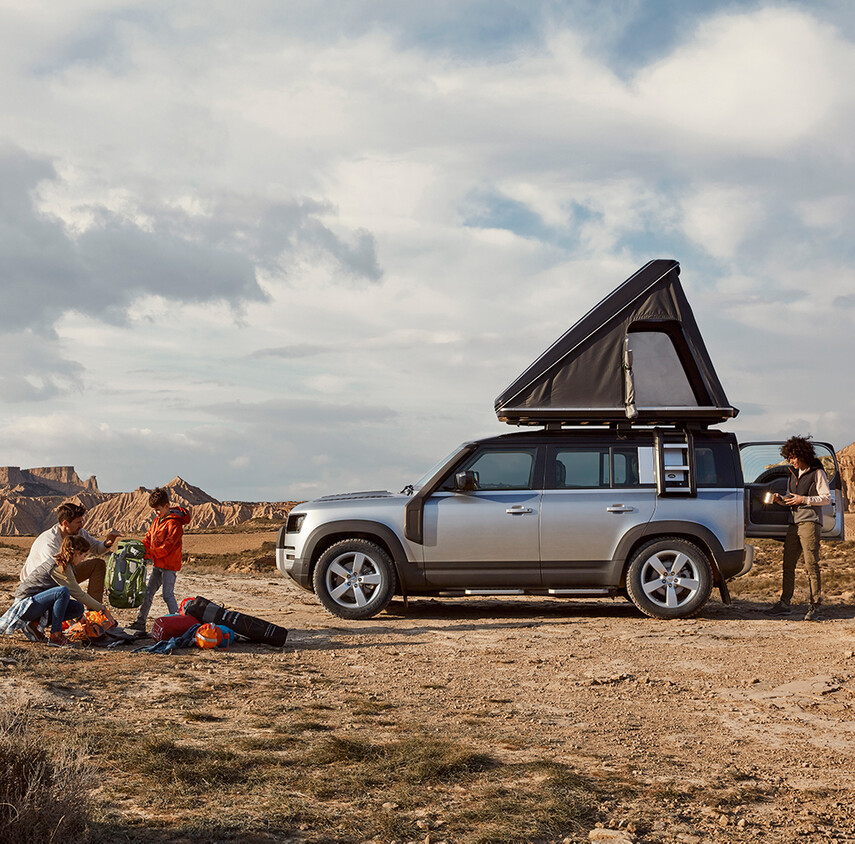 LandRover Defender on tour in Germany with EOFT
